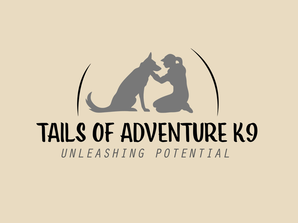 Tails Of Adventure K9 Logo black and white version