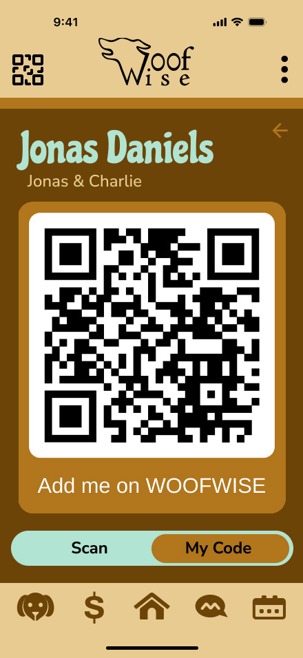 Woofwise - client side -QR code
