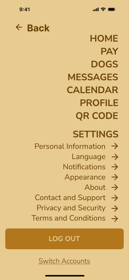 Navigation Sidebar